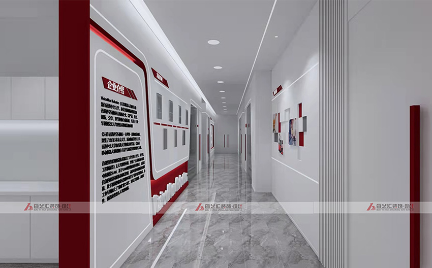 未来机器人(深圳)有限公司合肥分公司办公室装修效果图-企业文化长廊
